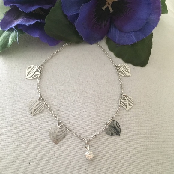 Jewelry - Silver Leaf Anklet
